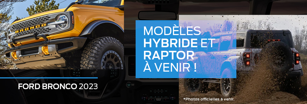 Ford Bronco 2023 : votre prochain VUS pour le hors route